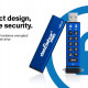 Drošs šifrēts secure pin 256bit USB flash 128 GB